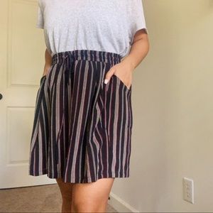 Black Skirt with Stripes